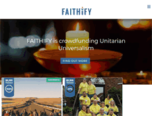 Tablet Screenshot of faithify.org